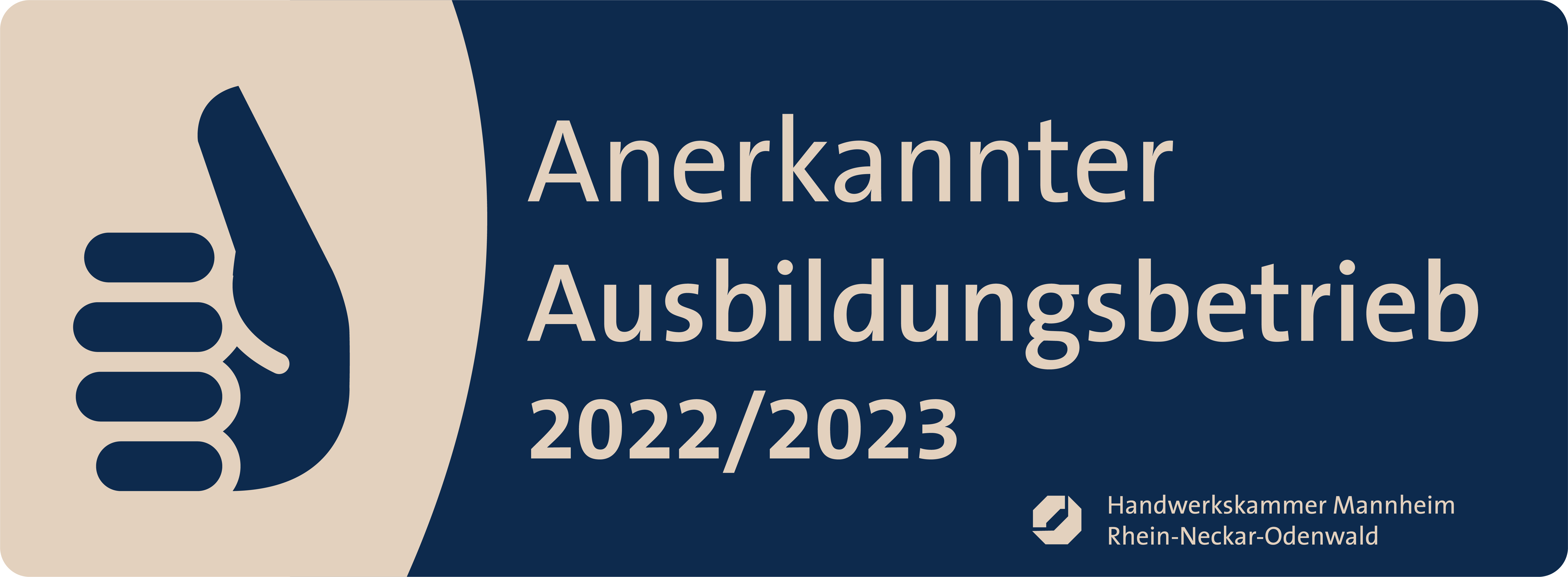 Anerkannter Ausbildungsbetrieb 2022/2023